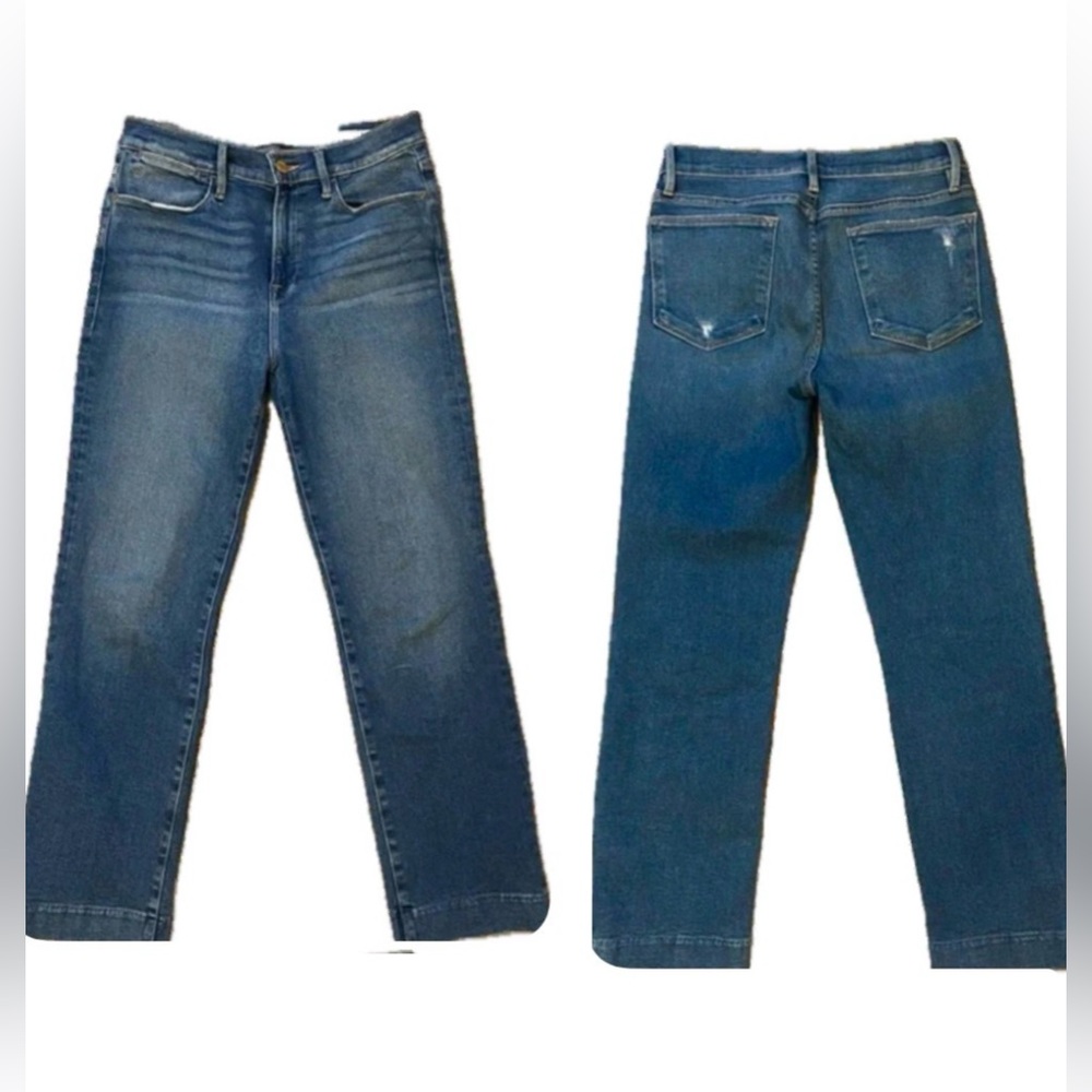Frame Denim Le High Straight Jeans ( see all photos for measurements)